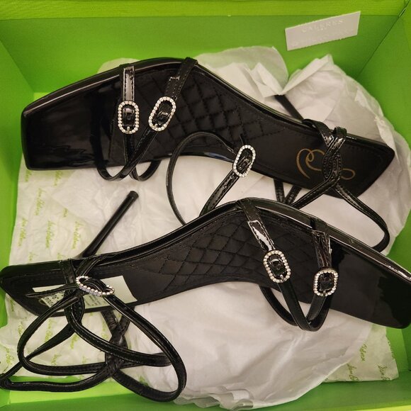 Sam Edelman "Trevin" Black Heeled Sandals. NIB. Size 9.5. Customer Return. - Picture 9 of 15